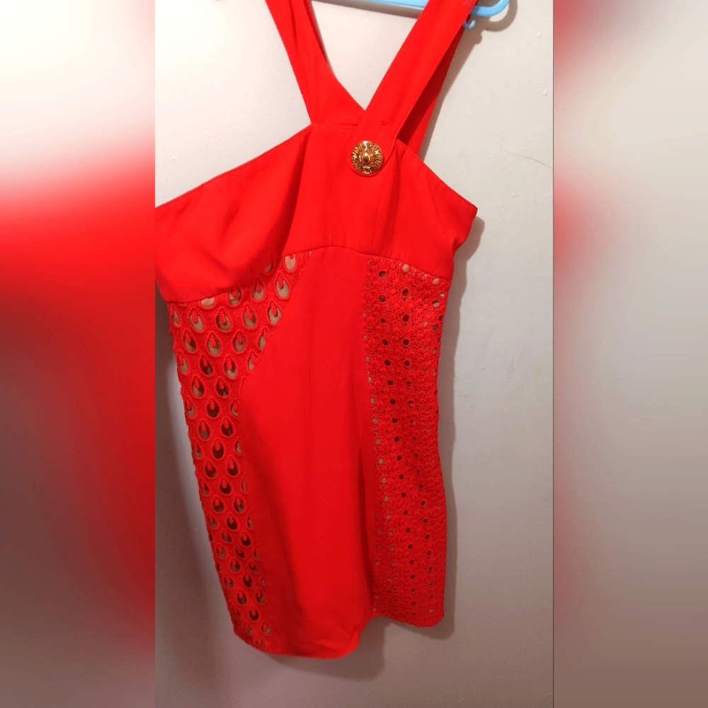VERSACE new red dress size 4